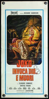 6v793 VENGEANCE Italian locandina '68 Joko Invoca Dio... E Muori, art of Richard Harrison!
