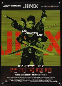 6v016 DIE ANOTHER DAY DS advance Japanese 29x41 '02 James Bond, 4 images of Halle Berry as Jinx!