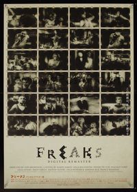 6v162 FREAKS Japanese R2000s Tod Browning classic, great photo montage of sideshow cast!
