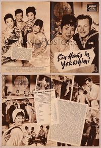 6w174 CRY FOR HAPPY German program '60 Glenn Ford & O'Connor take over a geisha house & the girls!