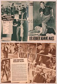 6w190 HOUSE OF NUMBERS German program '57 Jack Palances, Barbara Lang, most amazing get-away ever!