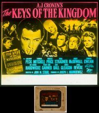 6w101 KEYS OF THE KINGDOM glass slide '44 religious Gregory Peck, Vincent Price, Thomas Mitchell