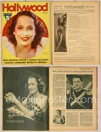 6w032 HOLLYWOOD magazine January 1937, photo portrait of Merle Oberon by Edwin Bower Hesser!