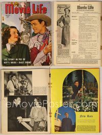 6w041 MOVIE LIFE magazine March 1948, great close portrait of Roy Rogers & Dale Evans!