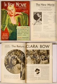 6w054 NEW MOVIE MAGAZINE magazine December 1932, art of Ann Harding by McClelland Barclay!
