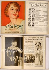 6w049 NEW MOVIE MAGAZINE magazine July 1932, art of pretty Helen Hayes by McClelland Barclay!