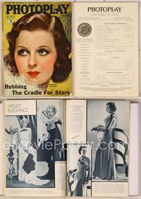 6w027 PHOTOPLAY magazine November 1934, great art of pretty Margaret Sullavan by Earl Christy!
