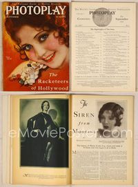 6w022 PHOTOPLAY magazine September 1929, artwork of pretty smiling Nancy Carroll by Earl Christy!