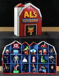 6w011 AL'S TOY BARN promotional item '99 Woody, Buzz Lightyear, Bo Peep, Hamm, Mr. Potato Head
