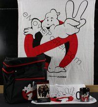 6w010 GHOSTBUSTERS 2 PROMO ITEMS lot of 5 '89 towel, cooler, mug, novel & shirt all with logo!