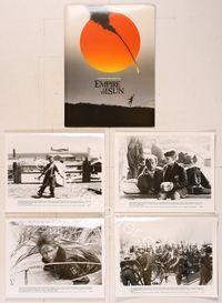 6w145 EMPIRE OF THE SUN presskit '87 Stephen Spielberg, John Malkovich, first Christian Bale!
