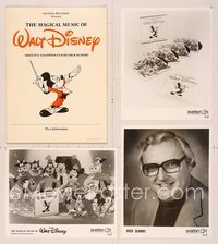 6w153 MAGICAL MUSIC OF WALT DISNEY presskit '78 cool cartoon images including Mickey conducting!