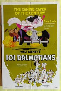 6x622 ONE HUNDRED & ONE DALMATIANS 1sh R79 most classic Walt Disney canine family cartoon!