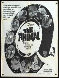 6x047 ANIMAL 1sh '68 John Alderman, Virginia Gordon, now all he needs is a leash!
