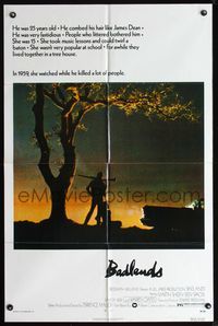 6x073 BADLANDS 1sh '74 Terrence Malick's cult classic, Martin Sheen & Sissy Spacek!