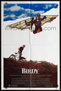 6x105 BIRDY 1sh '84 early Nicolas Cage, Matthew Modine, great image of flying machine!