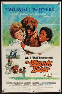 6x107 BISCUIT EATER revised 1sh '72 Earl Holliman, Patricia Crowley, Walt Disney dogs!