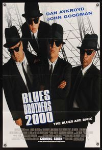 6x126 BLUES BROTHERS 2000 DS advance 1sh '98 Dan Aykroyd, John Goodman, John Landis directed!