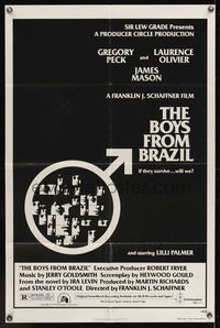 6x138 BOYS FROM BRAZIL 1sh '78 Gregory Peck is a Nazi on the run from Laurence Olivier!