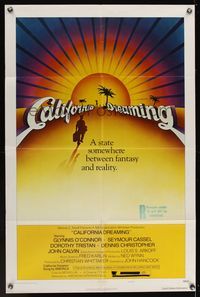 6x162 CALIFORNIA DREAMING style B 1sh '79 AIP, cool artwork of sunset!