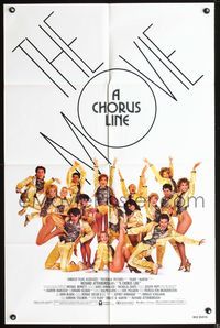 6x170 CHORUS LINE 1sh '85 photo of Michael Douglas & Broadway chorus group by Patrick Demarchelier!