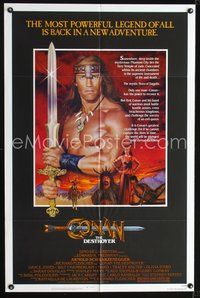 6x187 CONAN THE DESTROYER 1sh '84 Arnold Schwarzenegger is the most powerful legend of all!