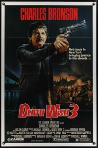6x205 DEATH WISH 3 1sh '85 Deborah Raffin, Charles Bronson, back and cleaning the streets!