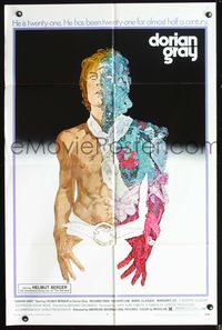 6x227 DORIAN GRAY 1sh '70 Helmut Berger, really cool Ted CoConis art!