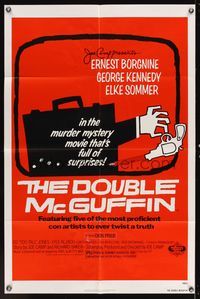 6x228 DOUBLE McGUFFIN 1sh '79 really cool Saul Bass artwork!