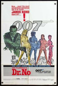 6x236 DR. NO 1sh R80 Sean Connery is the most extraordinary gentleman spy James Bond 007!