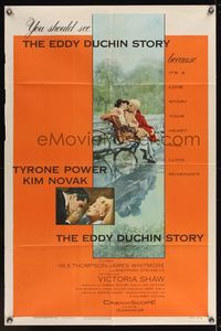 6x250 EDDY DUCHIN STORY 1sh '56 Tyrone Power & Kim Novak in a love story you will remember!