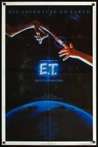 6x242 E.T. THE EXTRA TERRESTRIAL 1sh '82 Steven Spielberg classic, John Alvin art!