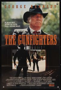 6x377 GUNFIGHTERS video 1sh '87 George Kennedy, nothing was faster than a speeding bullet!