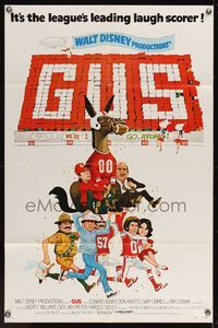 6x385 GUS 1sh '76 Walt Disney, Don Knotts & Tim Conway, football playing mule!