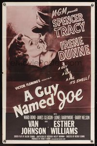 6x386 GUY NAMED JOE 1sh R55 World War II pilot Spencer Tracy loves Irene Dunne after death!