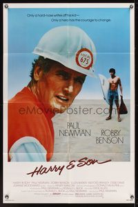 6x402 HARRY & SON 1sh '84 Paul Newman & Robby Benson are father and son!