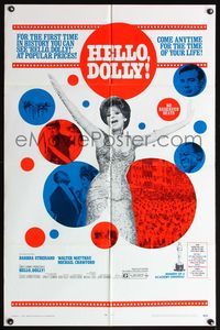 6x412 HELLO DOLLY Academy Awards style 1sh '70 Barbra Streisand & Walter Matthau !