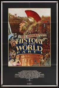 6x420 HISTORY OF THE WORLD PART I 1sh '81 artwork of Roman soldier Mel Brooks by John Alvin!