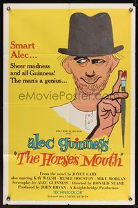 6x426 HORSE'S MOUTH 1sh '59 great artwork of Alec Guinness, the man's a genius!