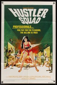 6x440 HUSTLER SQUAD 1sh '76 sexiest killer babes, you pay for the pleasure, the killing is free!