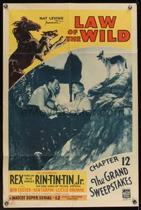 6x492 LAW OF THE WILD Ch12 1sh '34 western serial, The Grand Sweepstakes!