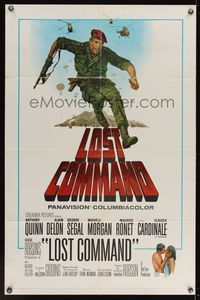 6x506 LOST COMMAND 1sh '66 Terpning art of commando Anthony Quinn in Algeria!