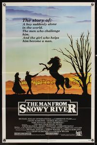 6x525 MAN FROM SNOWY RIVER 1sh '82 Tom Burlinson, Sigrid Thornton, Kirk Douglas in a dual role!