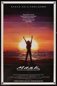 6x537 MASK advance 1sh '85 Cher, Eric Stoltz is Rocky Dennis, directed by Peter Bogdanovich!