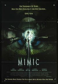 6x546 MIMIC advance 1sh '97 Guillermo del Toro, Mira Sorvino, creepy image!