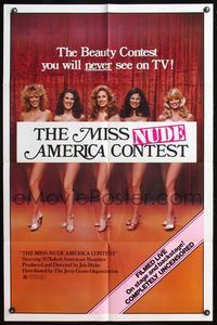 6x548 MISS NUDE AMERICA CONTEST 1sh '80 beauty pageant sexploitation, you will never see on TV!
