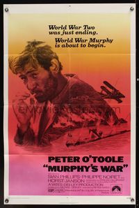 6x565 MURPHY'S WAR 1sh '71 Peter O'Toole, WWII was ending, WWMurphy was about to begin!
