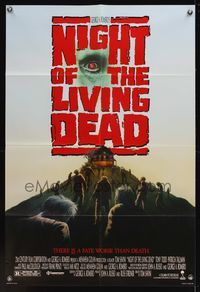 6x580 NIGHT OF THE LIVING DEAD 1sh '90 Tom Savini directed, George Romero, Patricia Tallman!
