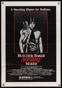 6x587 BUTCHER, BAKER, NIGHTMARE MAKER 1sh '81 William Asher, A haunting rhyme for bedtime!