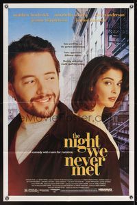 6x588 NIGHT WE NEVER MET 1sh '93 Warren Leight, Matthew Broderick, Annabella Sciorra!